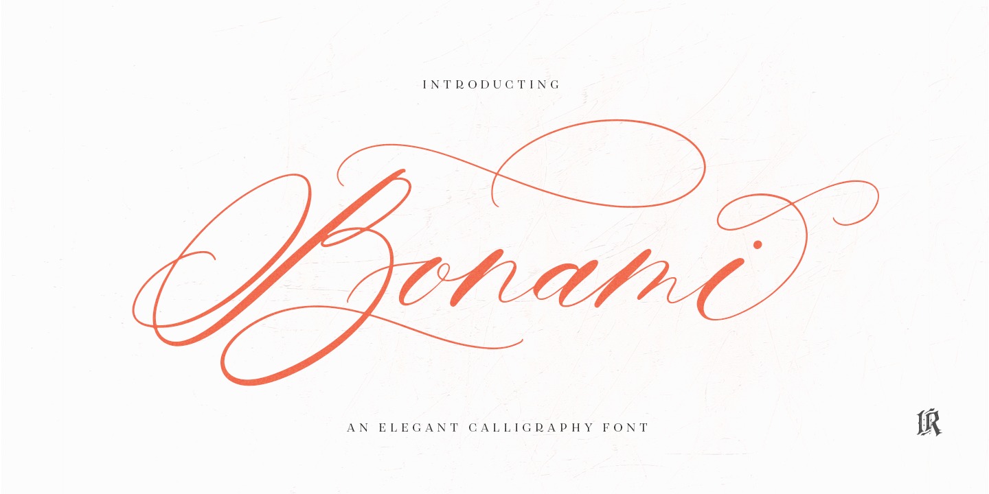 Пример шрифта Bonami